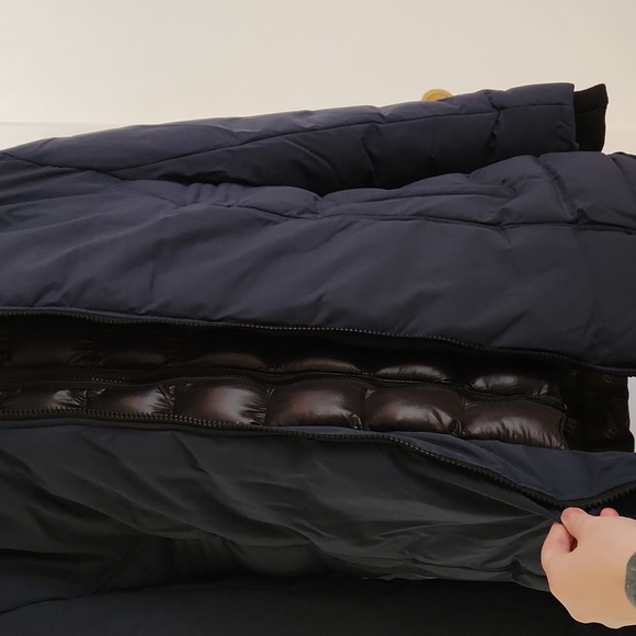 Women's Navy Blue HEAVY DUTY winter coat - Picture 5 of 10